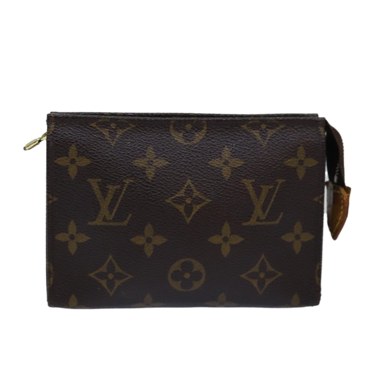 LOUIS VUITTON Monogram Poche Toilette 15 Pouch M47546 LV Auth 76254