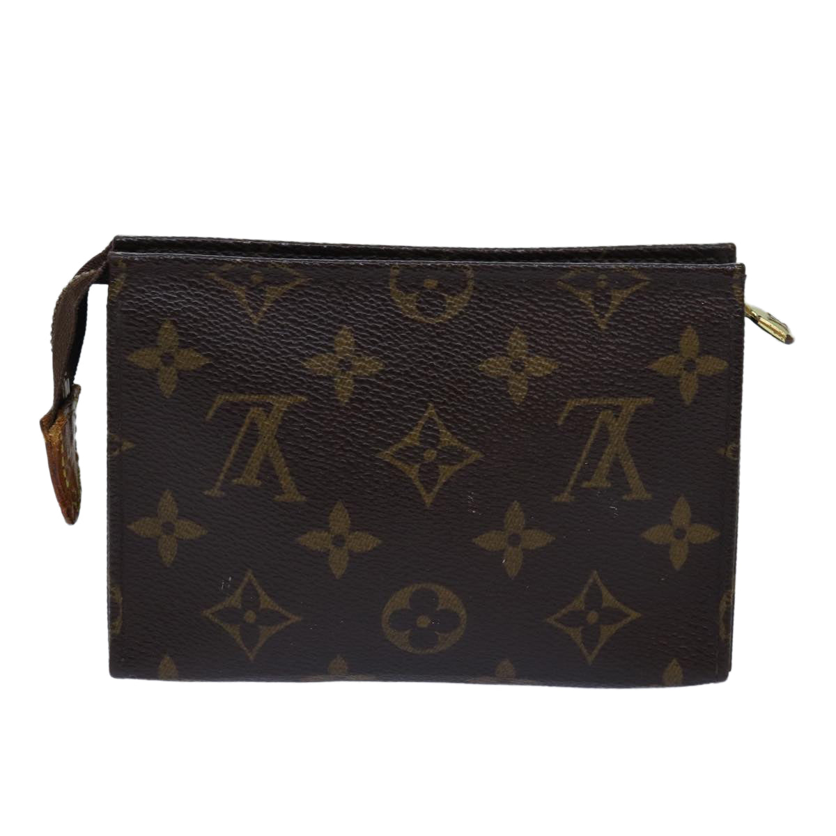 LOUIS VUITTON Monogram Poche Toilette 15 Pouch M47546 LV Auth 76254 - 0