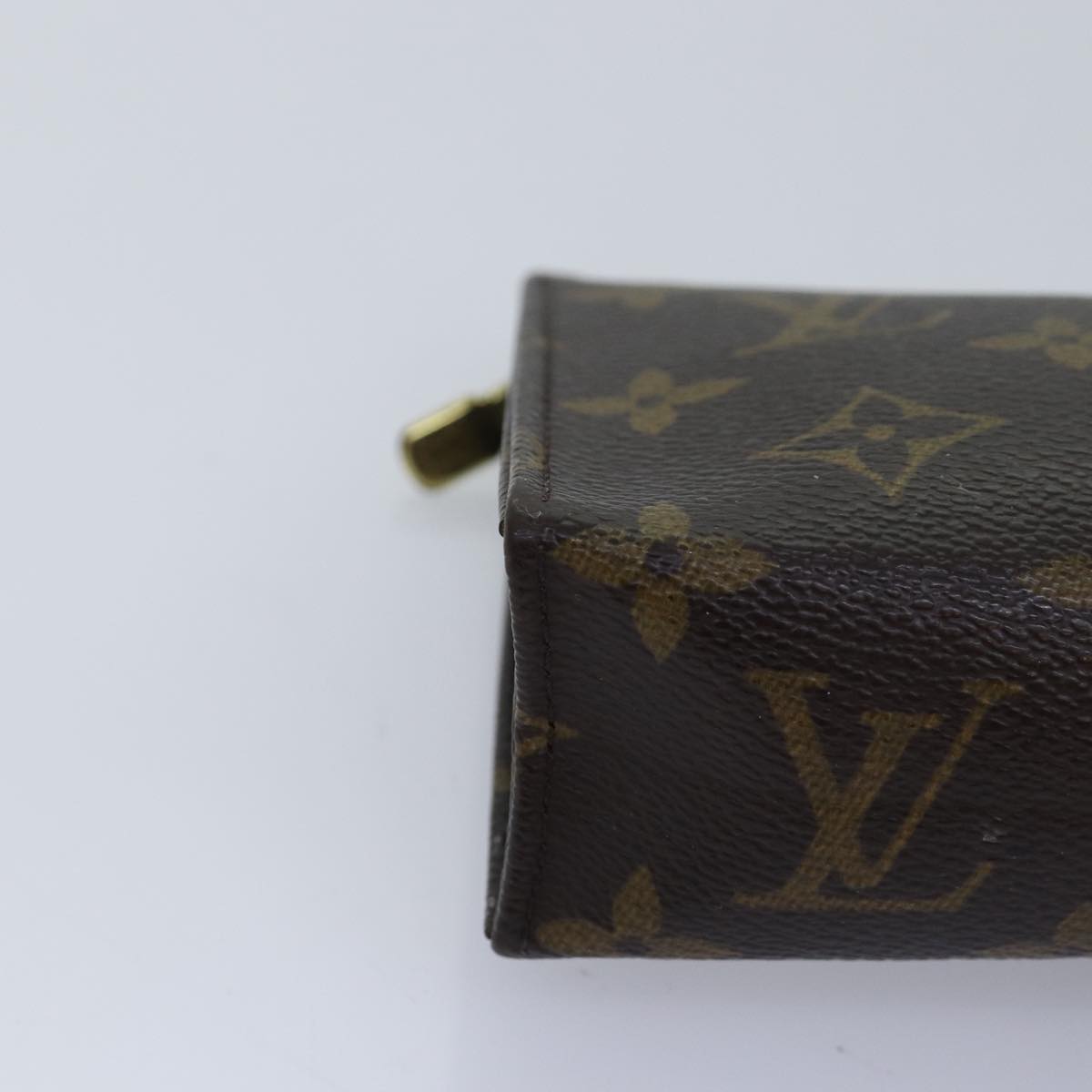 LOUIS VUITTON Monogram Poche Toilette 15 Pouch M47546 LV Auth 76254