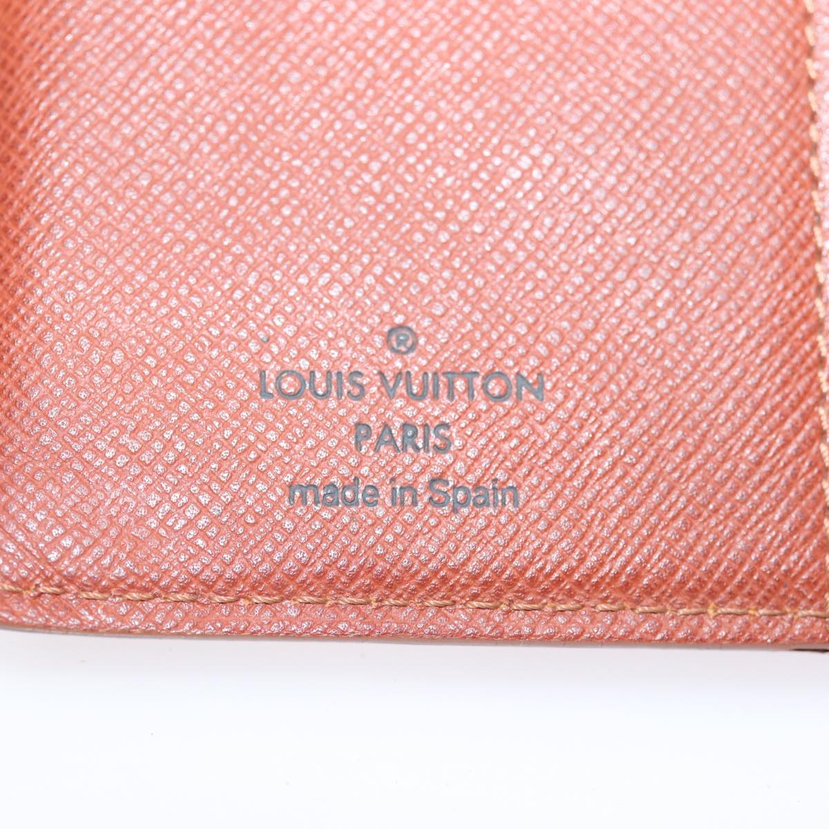 LOUIS VUITTON Epi Agenda PM Day Planner Cover Brown R20053 LV Auth 76261