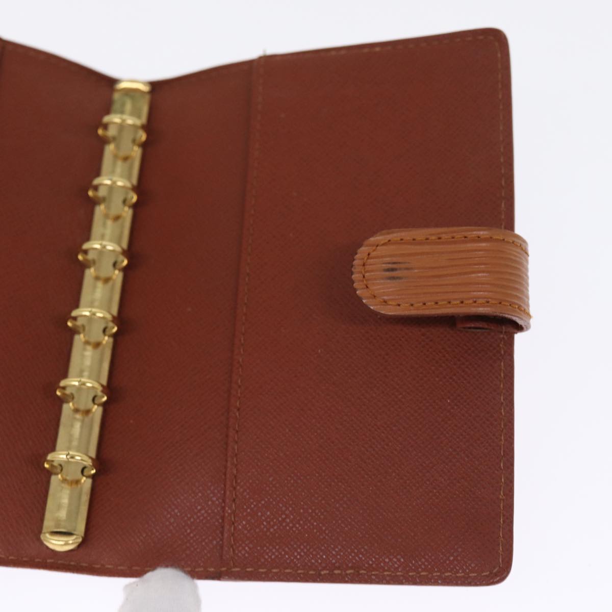 LOUIS VUITTON Epi Agenda PM Day Planner Cover Brown R20053 LV Auth 76261