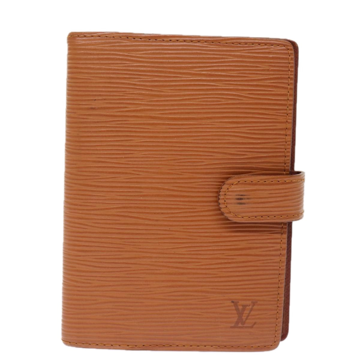 LOUIS VUITTON Epi Agenda PM Day Planner Cover Brown R20053 LV Auth 76261