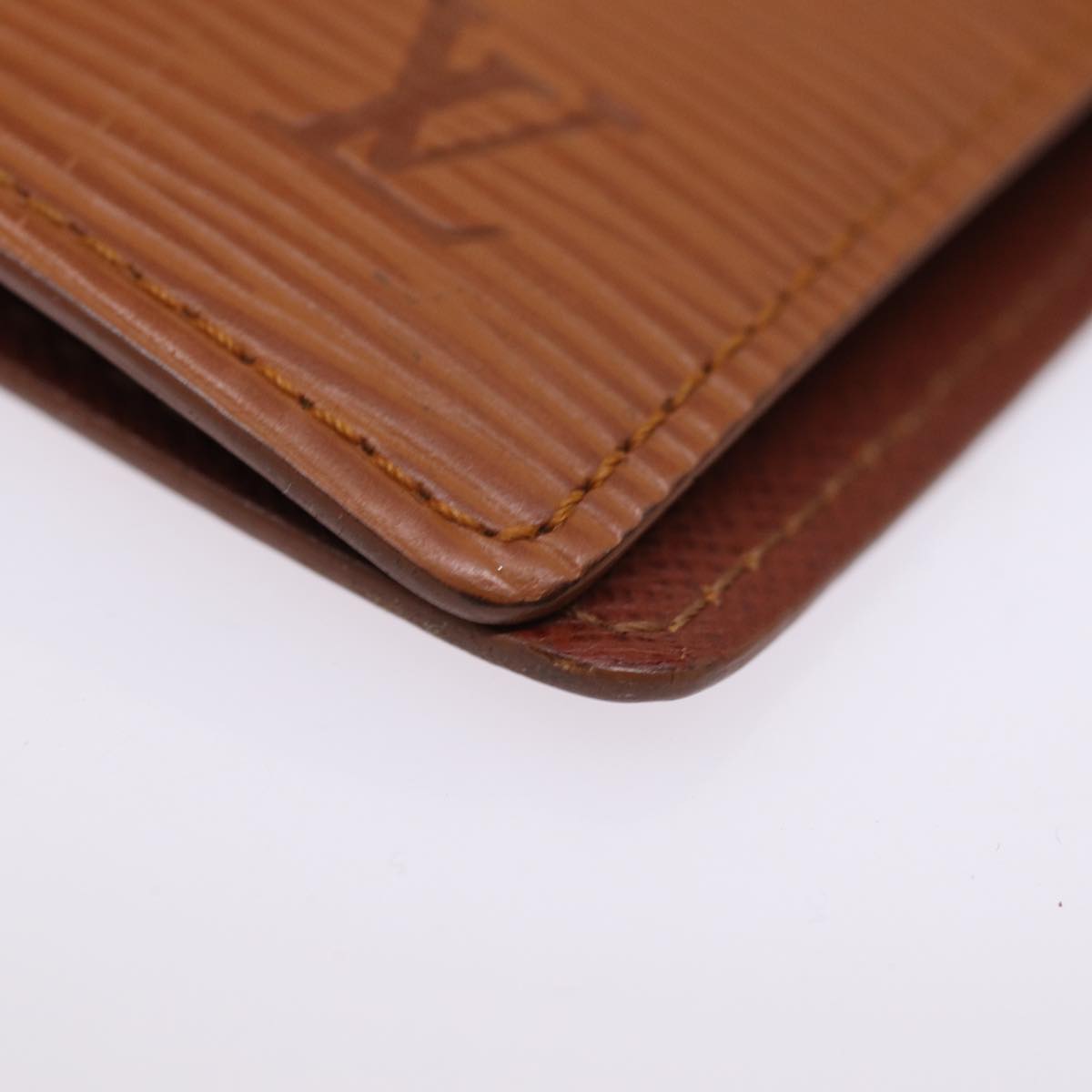 LOUIS VUITTON Epi Agenda PM Day Planner Cover Brown R20053 LV Auth 76261