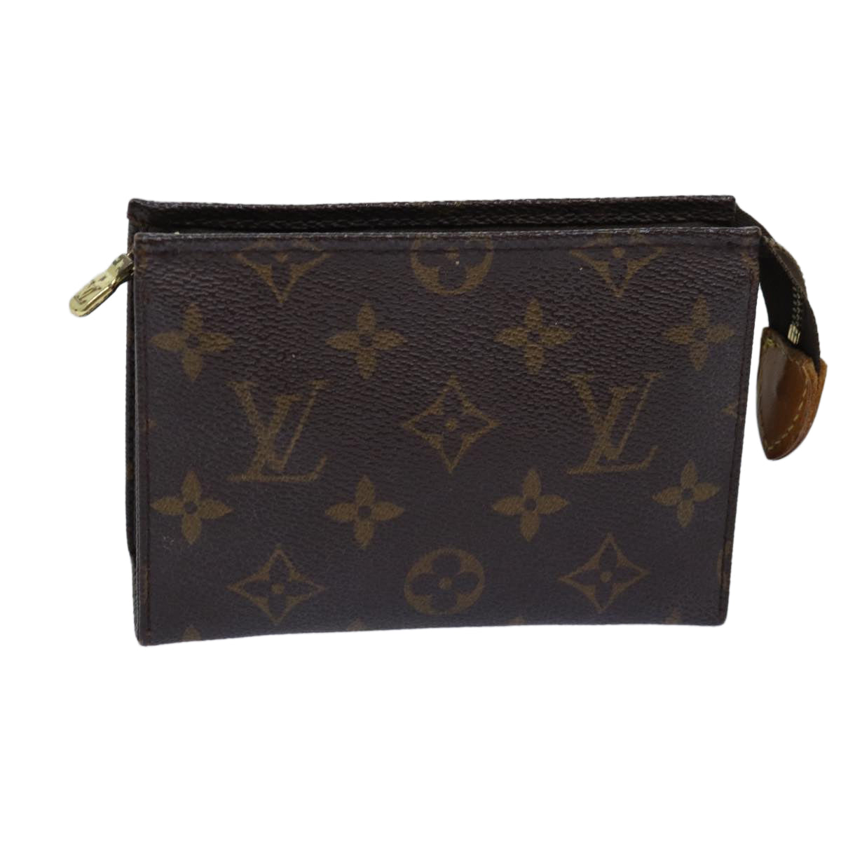 LOUIS VUITTON Monogram Poche Toilette 15 Pouch M47546 LV Auth 76263