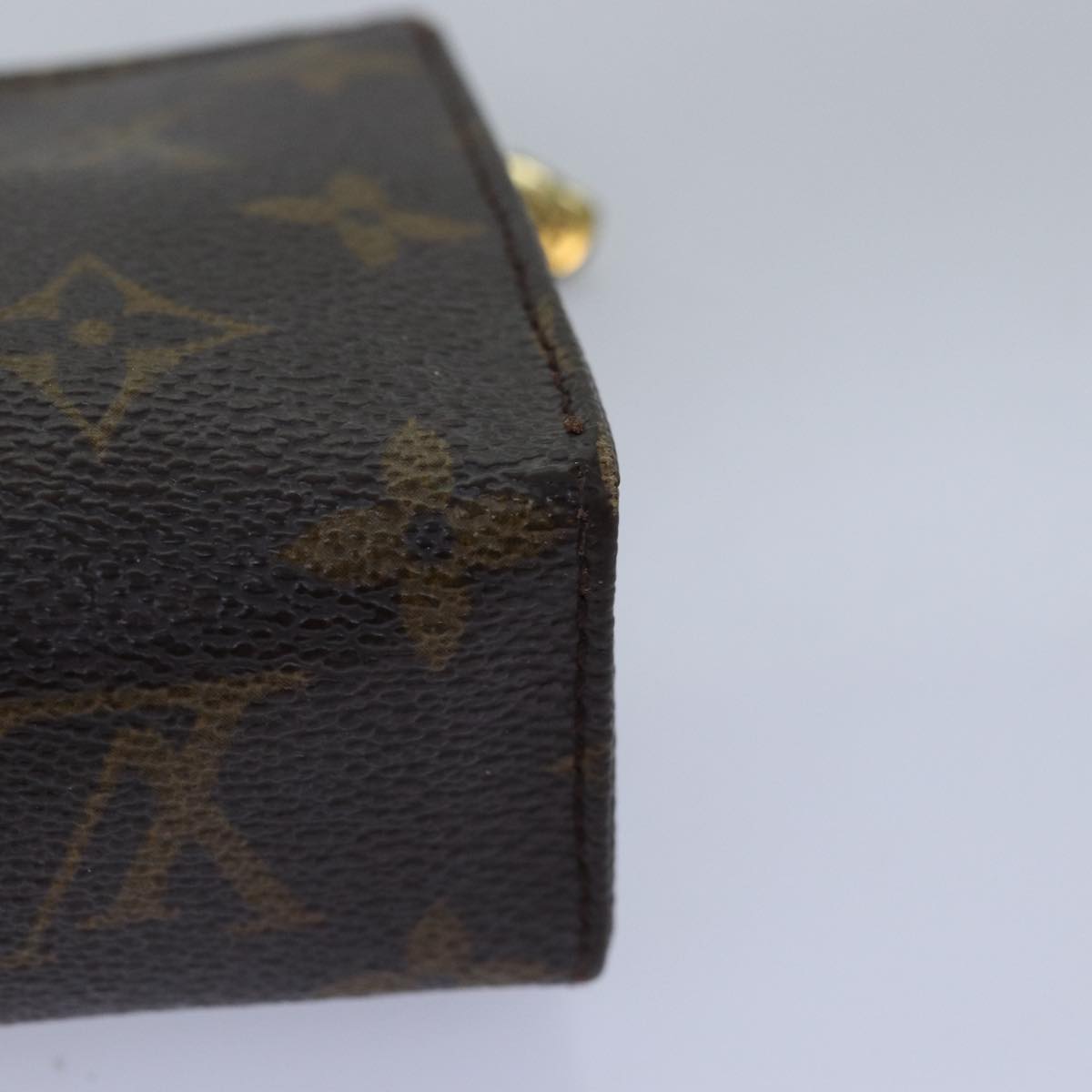 LOUIS VUITTON Monogram Poche Toilette 15 Pouch M47546 LV Auth 76263