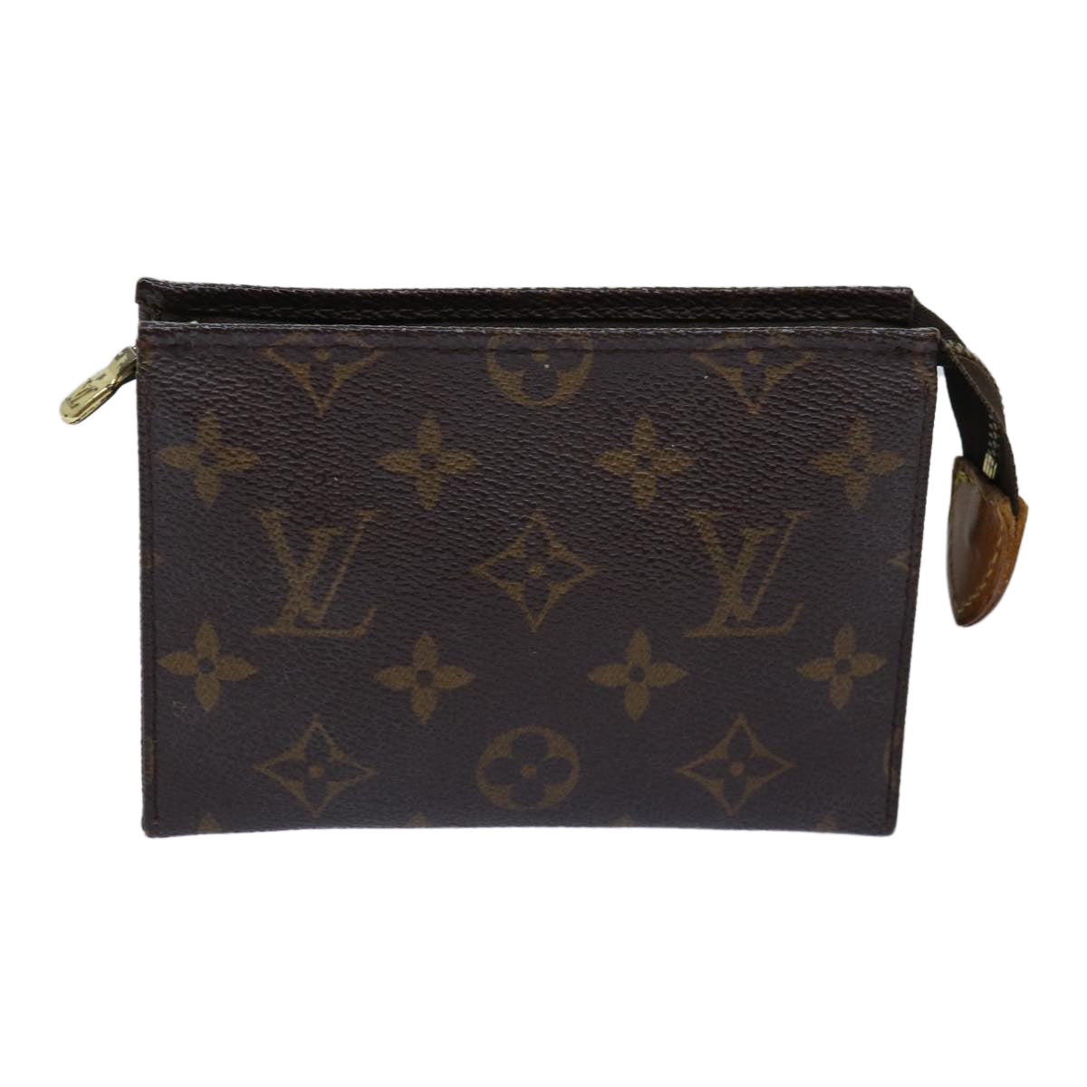 LOUIS VUITTON Monogram Poche Toilette 15 Pouch M47546 LV Auth 76263