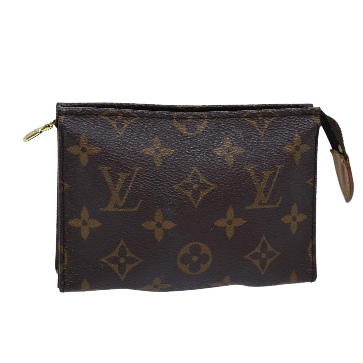 LOUIS VUITTON Monogram Poche Toilette 15 Pouch M47546 LV Auth 76264