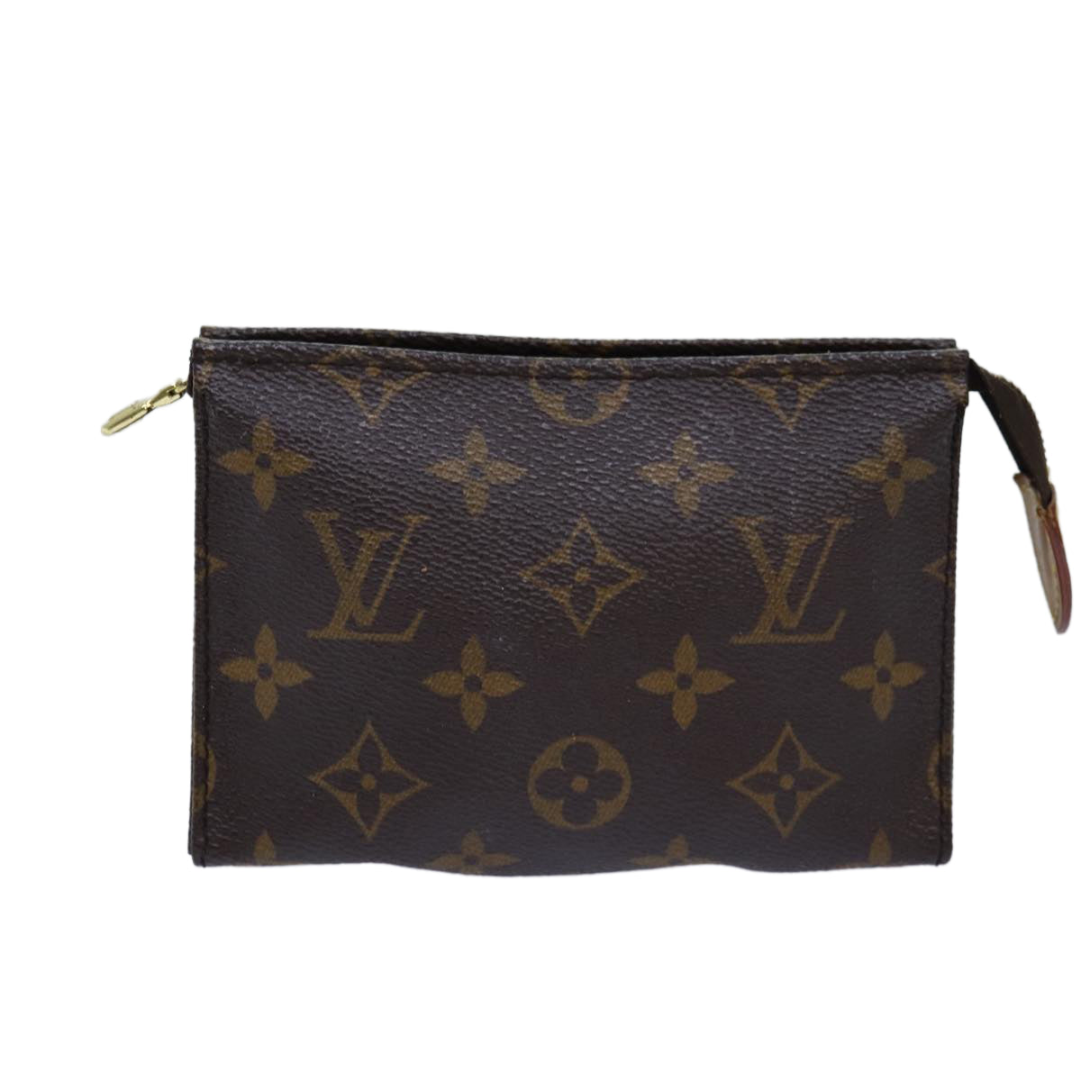 LOUIS VUITTON Monogram Poche Toilette 15 Pouch M47546 LV Auth 76264