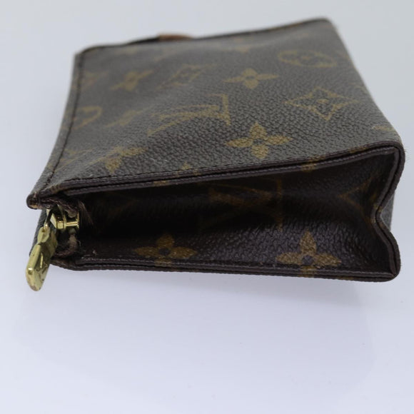 LOUIS VUITTON Monogram Poche Toilette 15 Etui M47546 LV Auth 76270