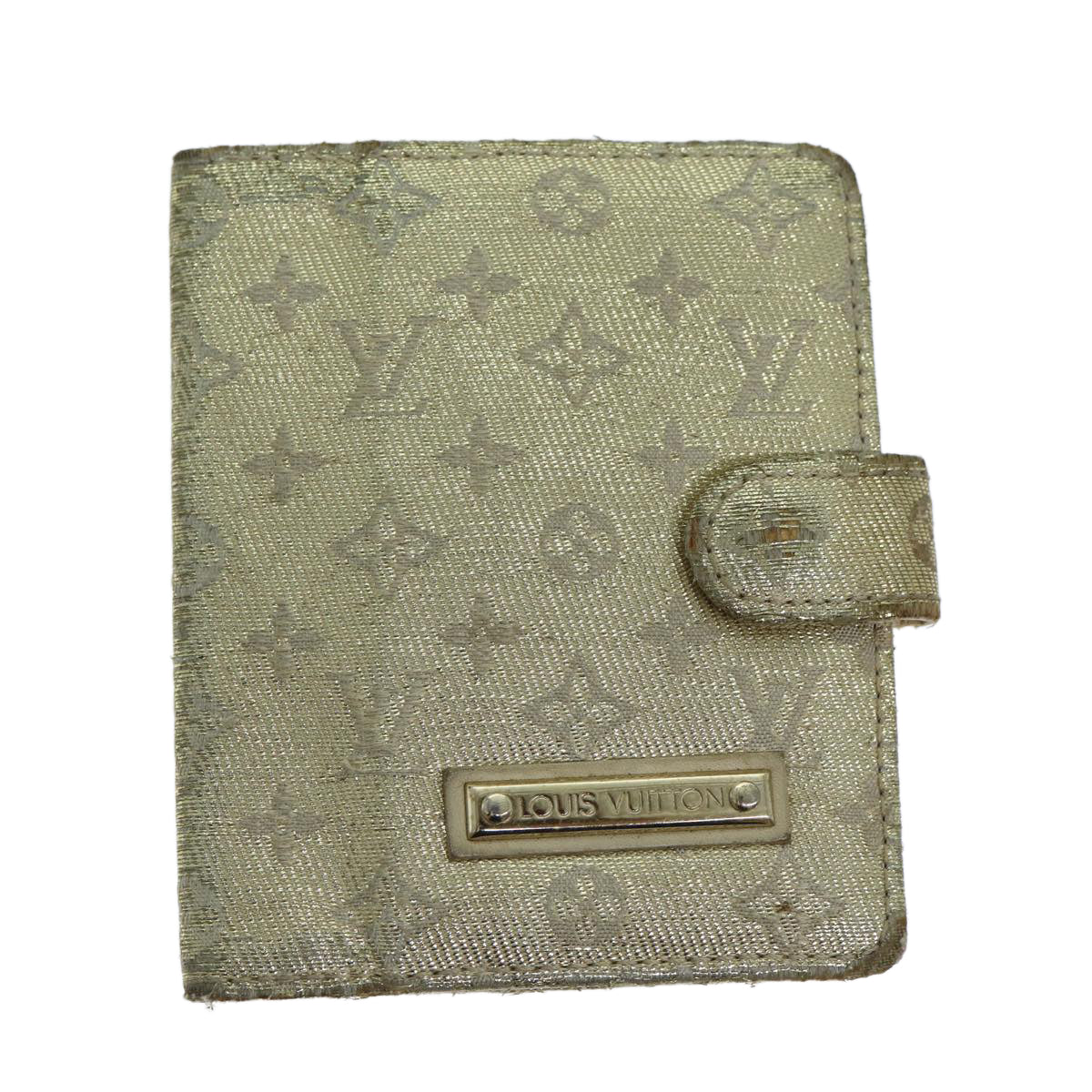 LOUIS VUITTON Monogram Shine Mini Agenda Day Planner Gold R20891 LV Auth 76274