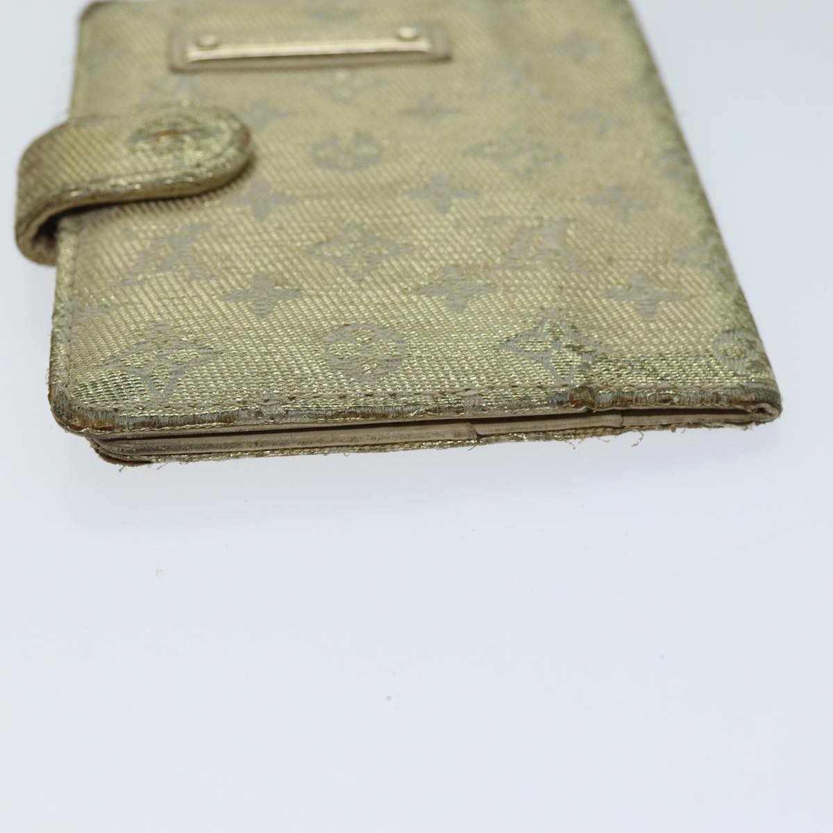 LOUIS VUITTON Monogram Shine Mini Agenda Day Planner Gold R20891 LV Auth 76274