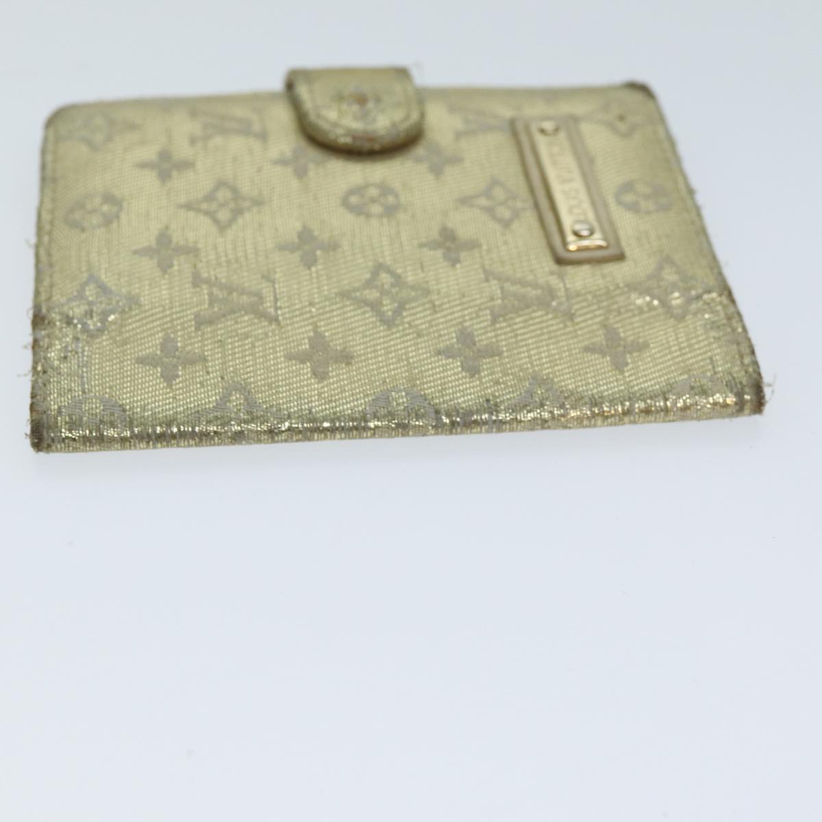 LOUIS VUITTON Monogram Shine Mini Agenda Day Planner Gold R20891 LV Auth 76274