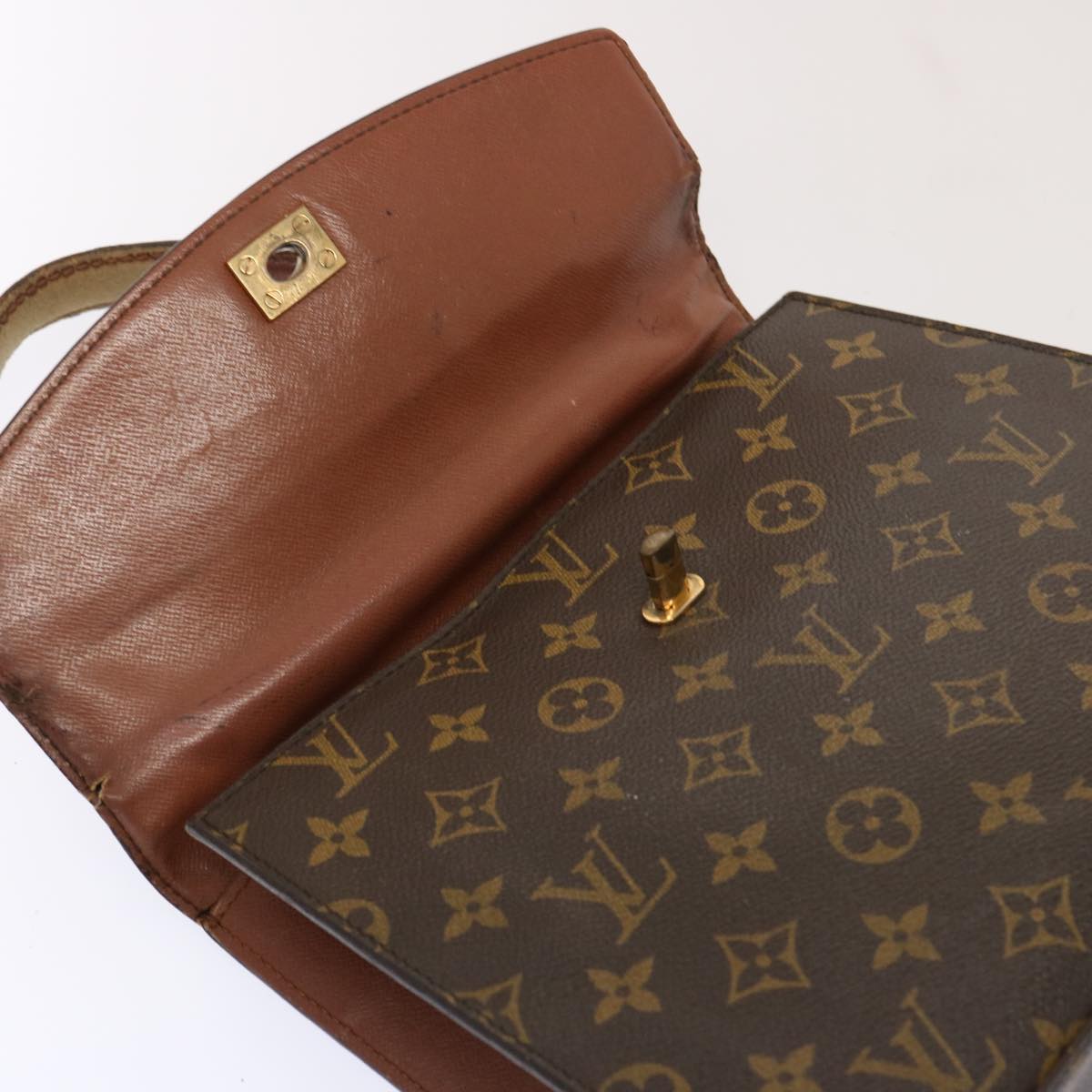 LOUIS VUITTON Monogram Malesherbes Hand Bag M51379 LV Auth 76279