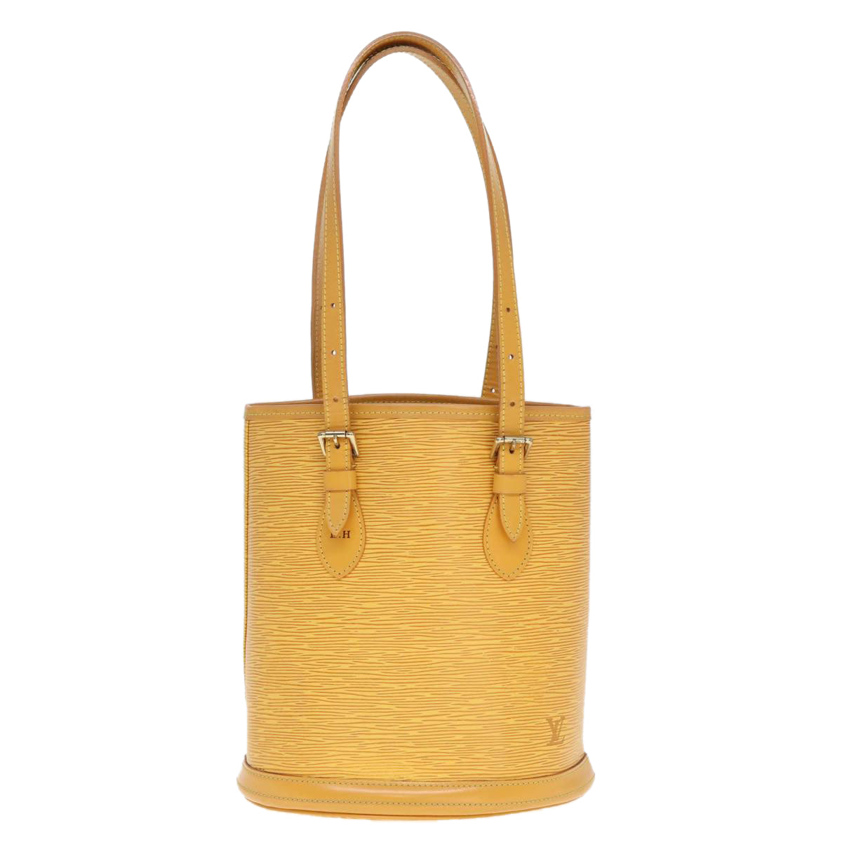 LOUIS VUITTON Epi Bucket PM Shoulder Bag SPO Yellow LV Auth 76283