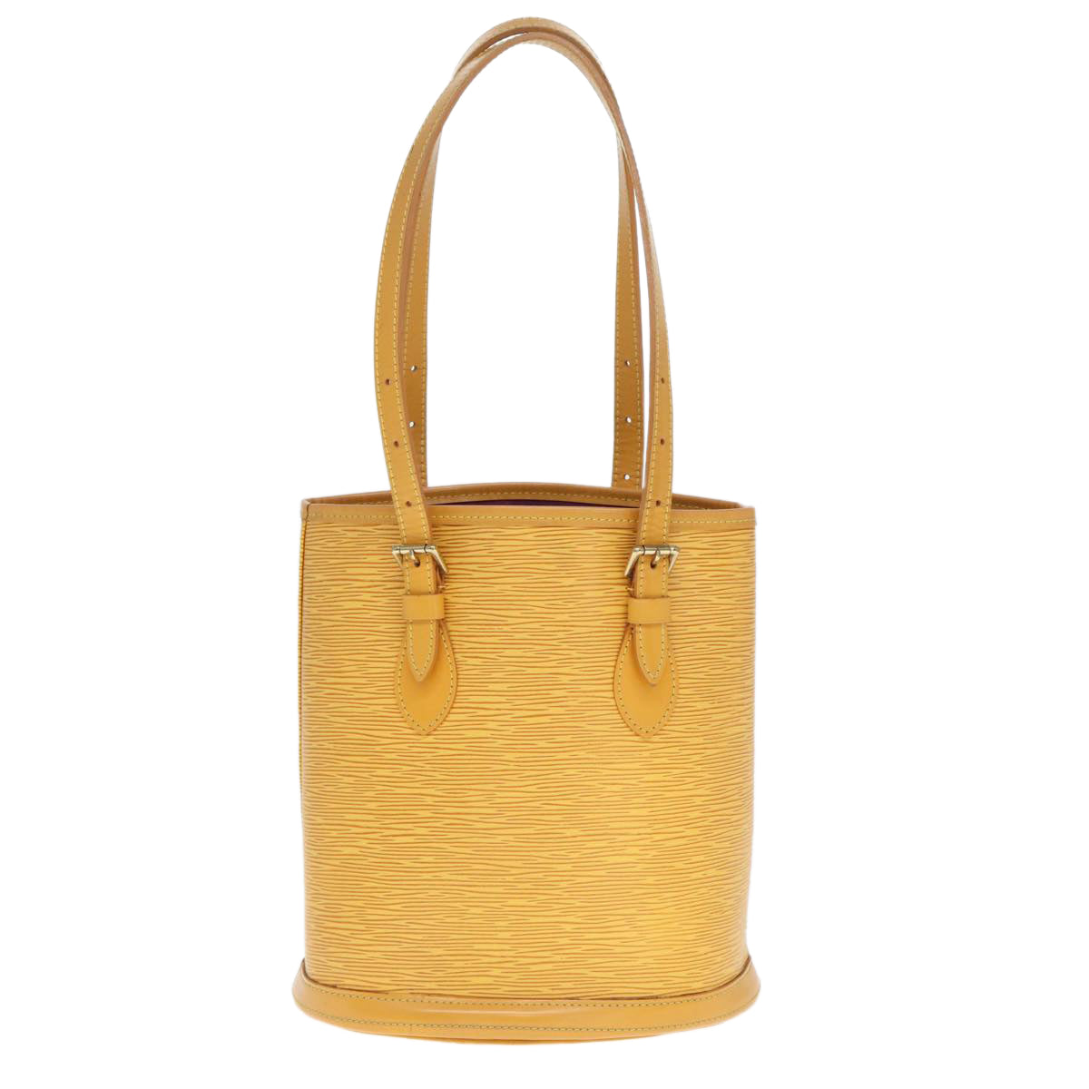 LOUIS VUITTON Epi Bucket PM Shoulder Bag SPO Yellow LV Auth 76283 - 0