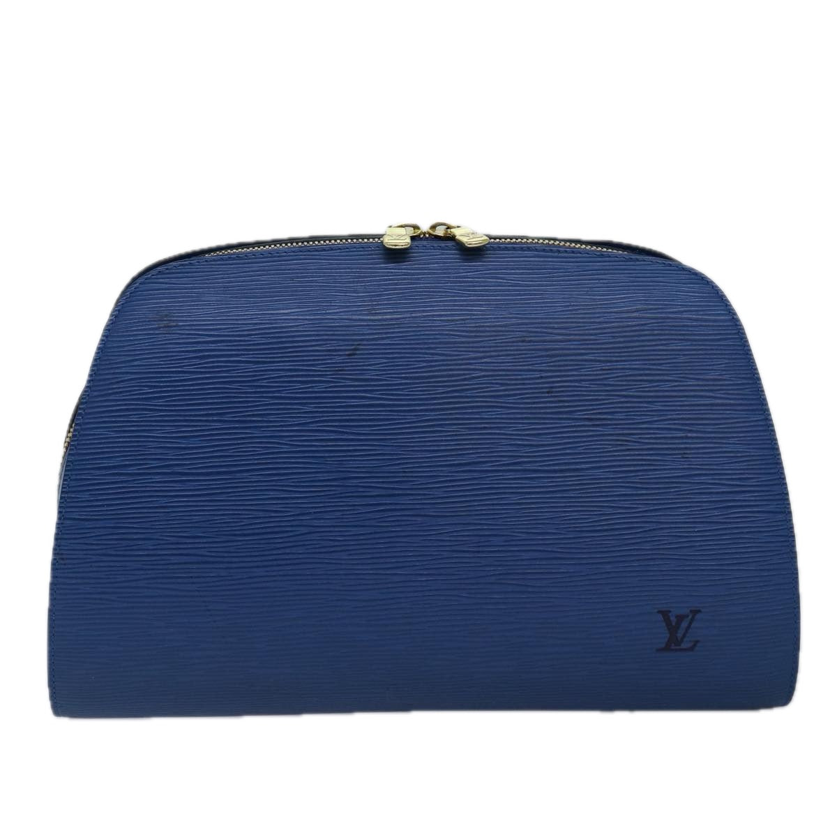 LOUIS VUITTON Epi Dauphine GM Pouch Blue M48435 LV Auth 76292