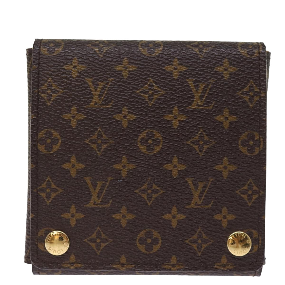 LOUIS VUITTON Monogram Jewelry Case Jewelry Box LV Auth 76305