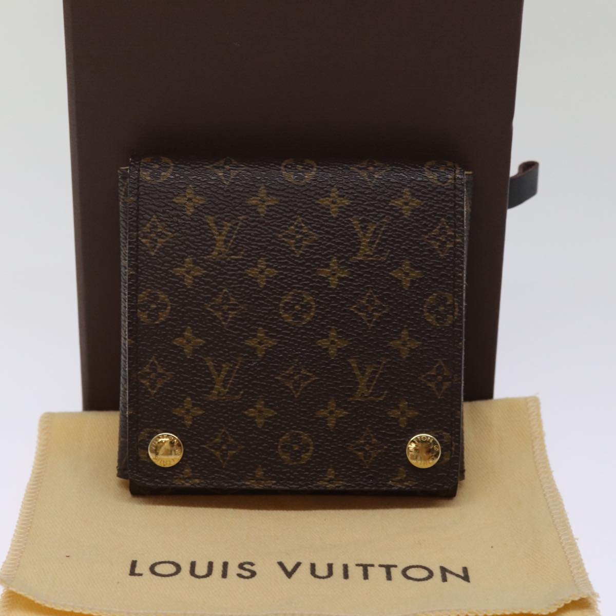 LOUIS VUITTON Monogram Jewelry Case Jewelry Box LV Auth 76305