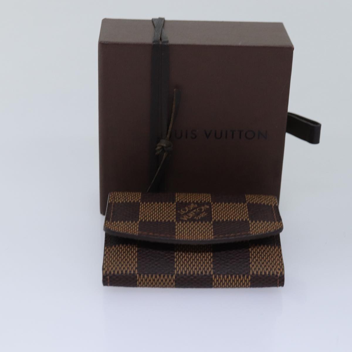 LOUIS VUITTON Damier Ebene Cuff Case Cuffs M30964 LV Auth 76306