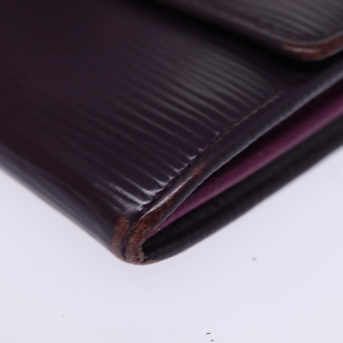 LOUIS VUITTON Epi Portefeiulle Sarah Long Wallet Purple Cassis M6374K Auth 76313