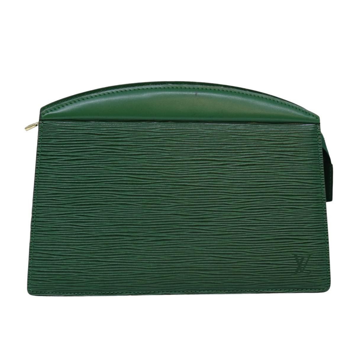 LOUIS VUITTON Epi Trousse Crete Pouch Green M48404 LV Auth 76316