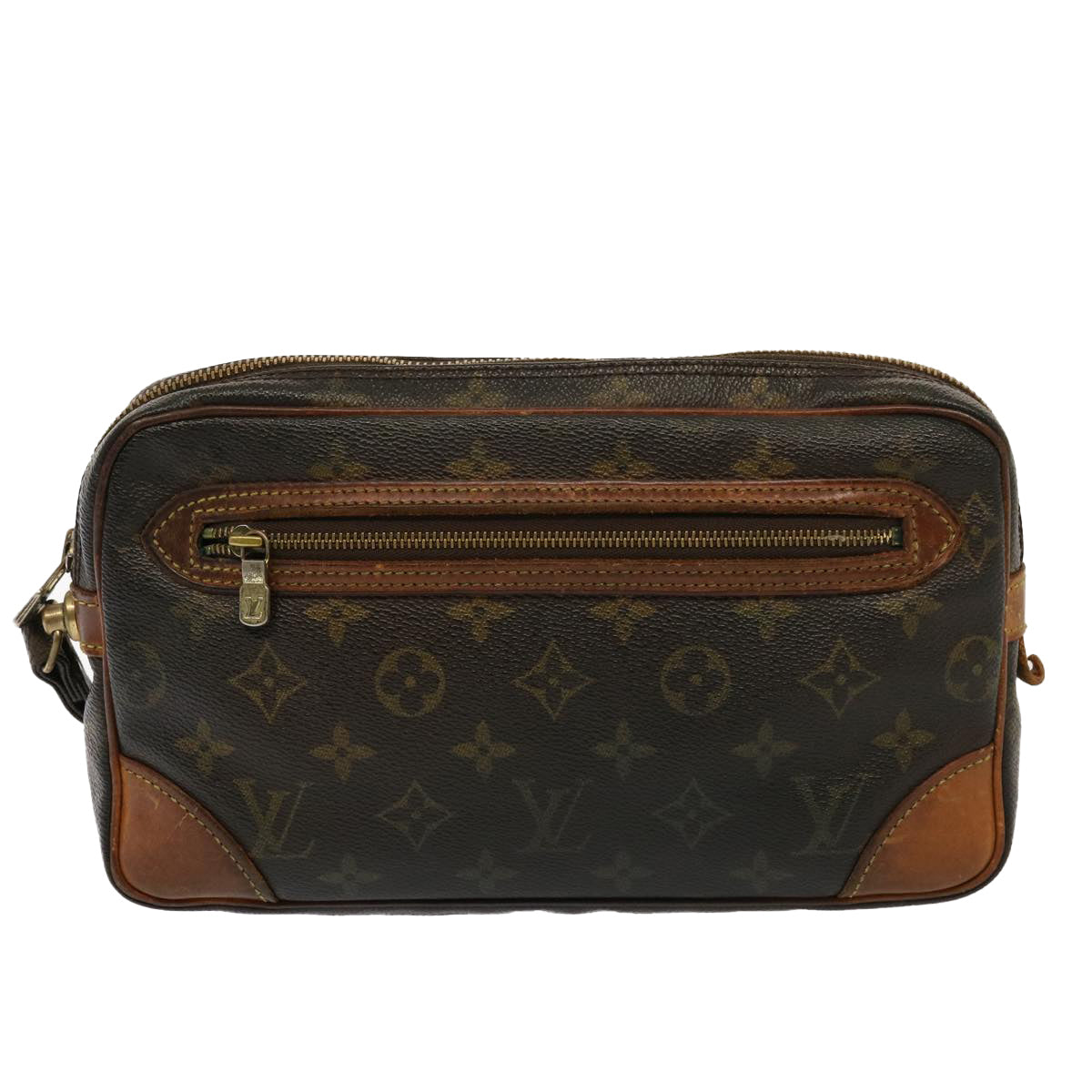 LOUIS VUITTON Monogram Marly Dragonne GM Clutch Bag M51825 LV Auth 76321