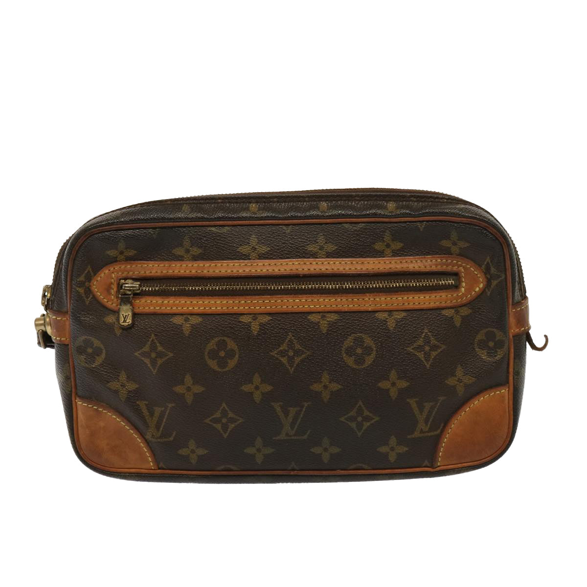 LOUIS VUITTON Monogram Marly Dragonne GM Clutch Bag M51825 LV Auth 76322