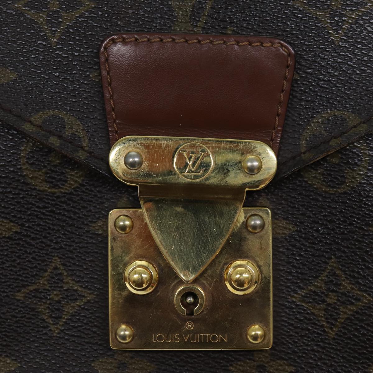 LOUIS VUITTON Monogram Monceau 28 Hand Bag 2way M51185 LV Auth 76328