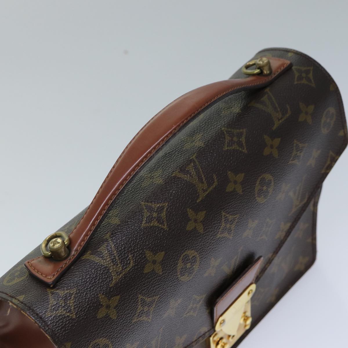 LOUIS VUITTON Monogram Monceau 28 Hand Bag 2way M51185 LV Auth 76328