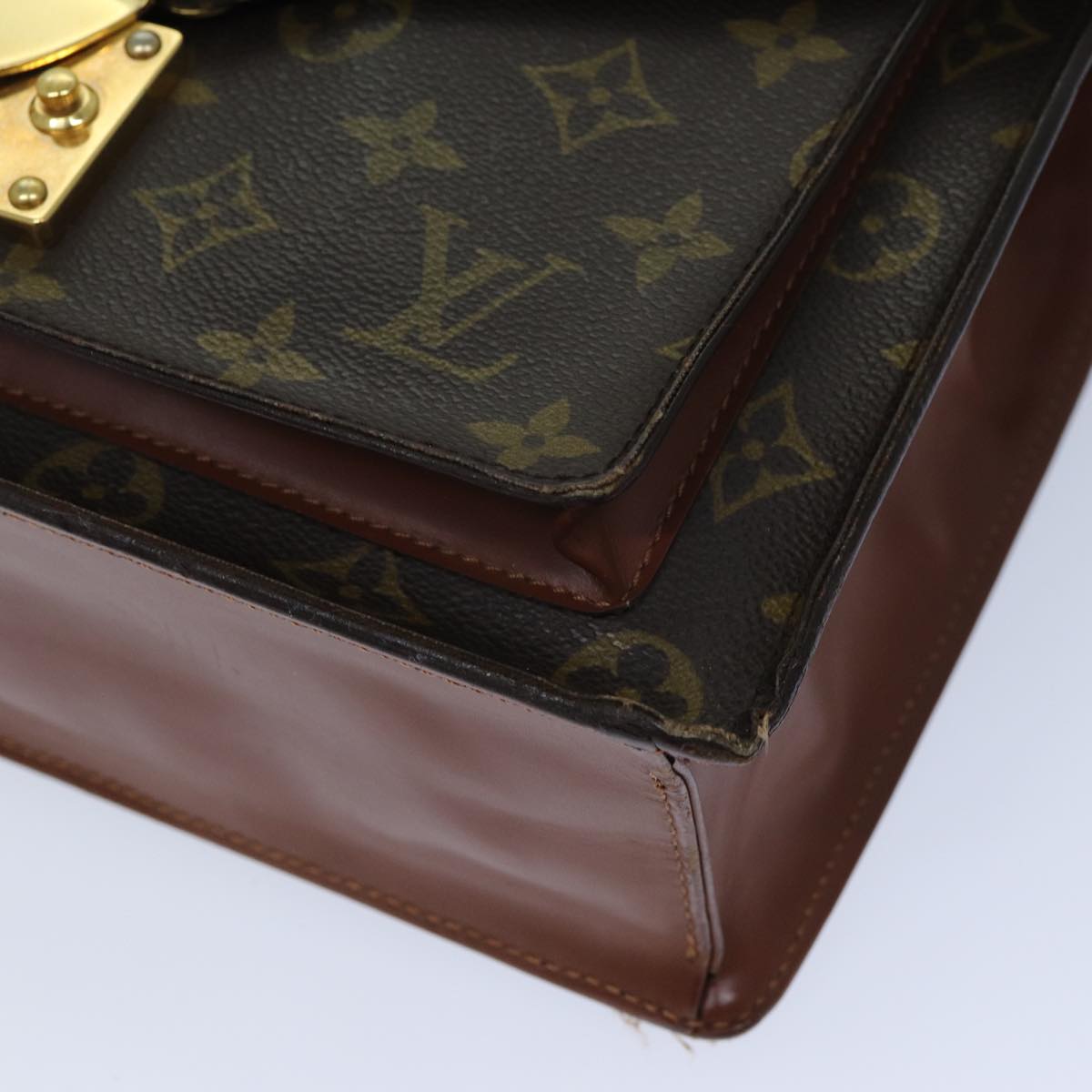 LOUIS VUITTON Monogram Monceau 28 Hand Bag 2way M51185 LV Auth 76328