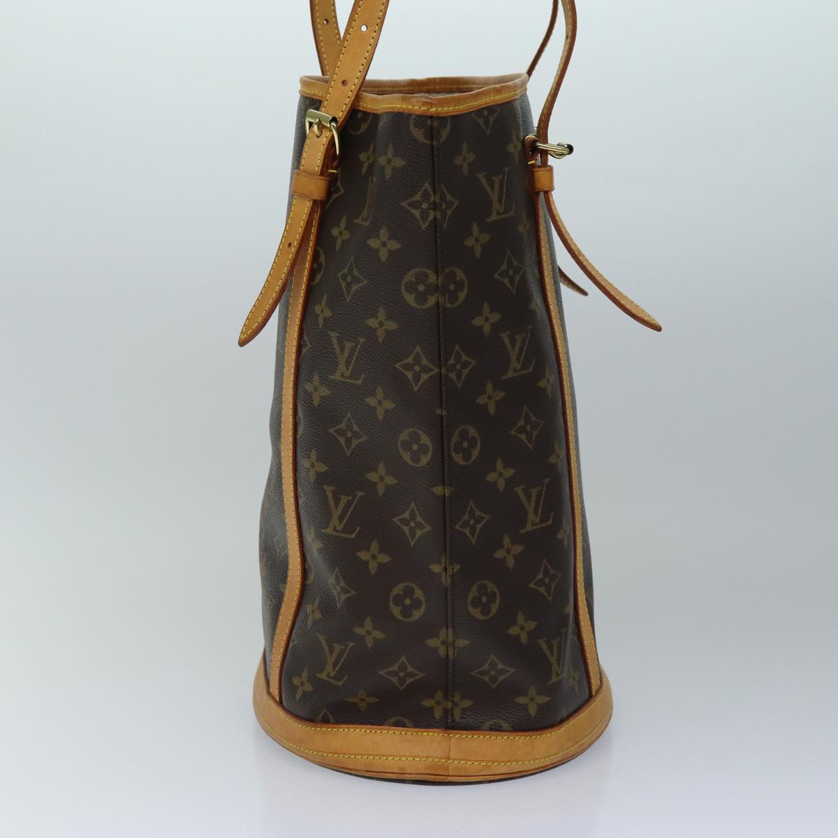 LOUIS VUITTON Monogram Bucket GM Shoulder Bag M42236 LV Auth 76338