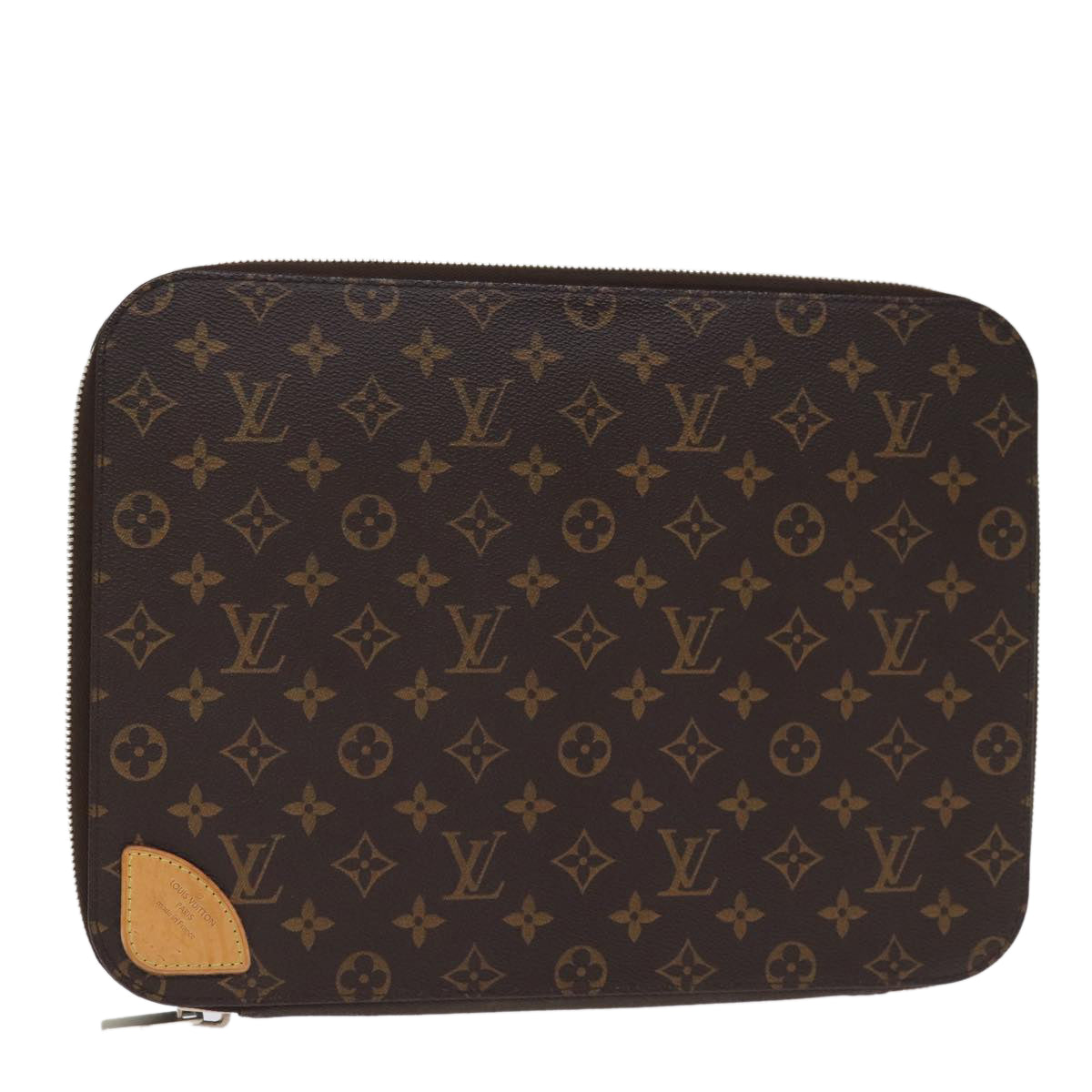 LOUIS VUITTON Monogram Computer Sleeve PC Case LV Auth 76339