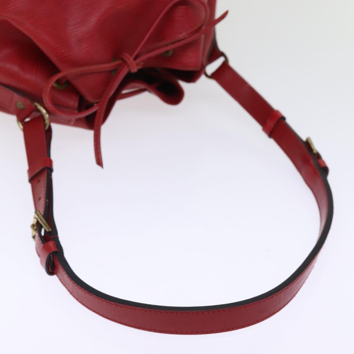 LOUIS VUITTON Epi Petit Noe Shoulder Bag Red M44107 LV Auth 76343