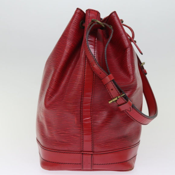 LOUIS VUITTON Epi Noe Shoulder Bag Red M44007 LV Auth 76345