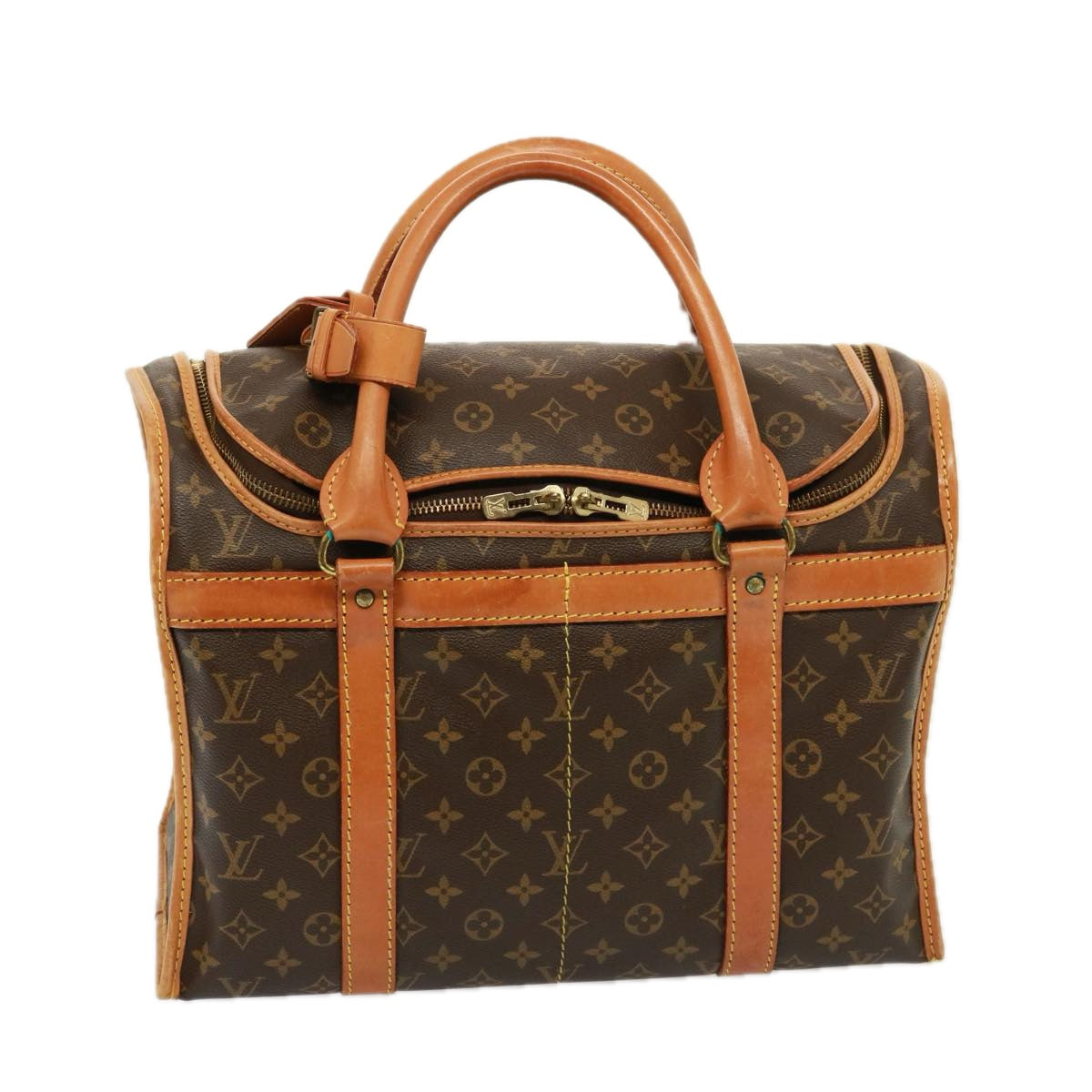 LOUIS VUITTON Monogram Sac Shan 40 Pet Carry M42024 LV Auth 76350