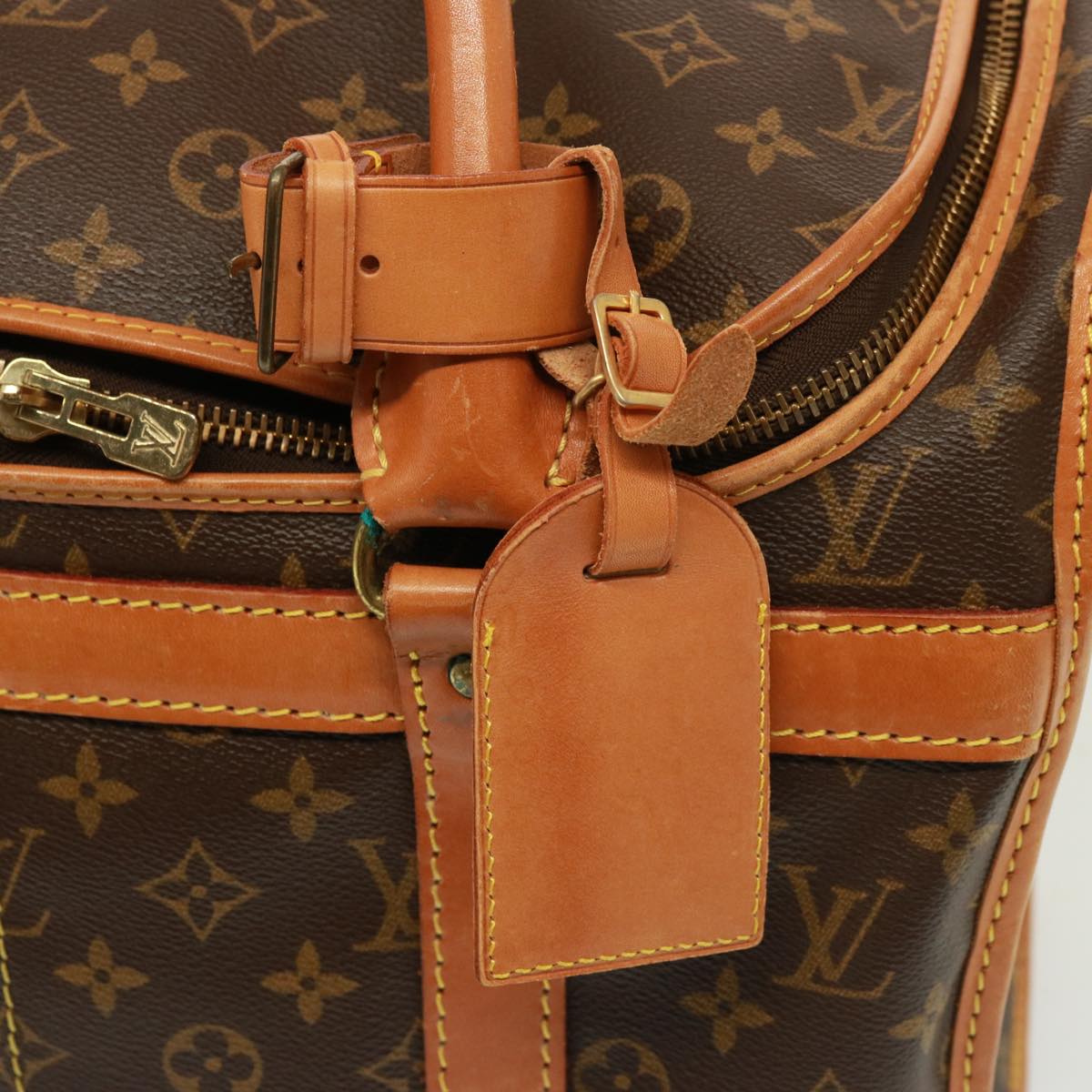 LOUIS VUITTON Monogram Sac Shan 40 Pet Carry M42024 LV Auth 76350