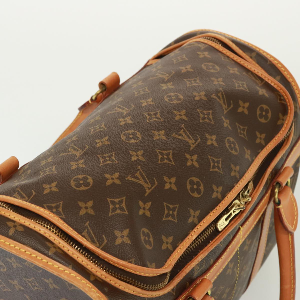 LOUIS VUITTON Monogram Sac Shan 40 Pet Carry M42024 LV Auth 76350