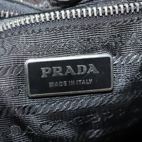 PRADA Tote Bag Nylon Black Auth 76367
