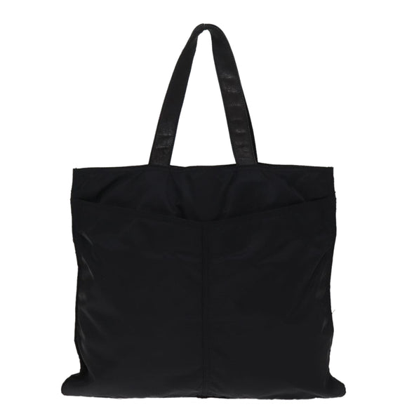 PRADA Tote Bag Nylon Black Auth 76367