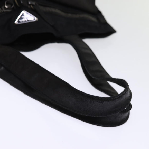 PRADA Tote Bag Nylon Black Auth 76367