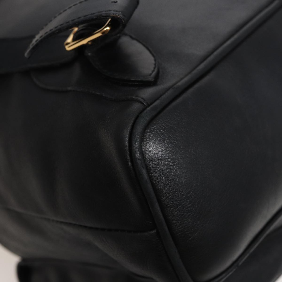 GUCCI Bamboo Backpack Leather Black 003 2058 0016 Auth 76392