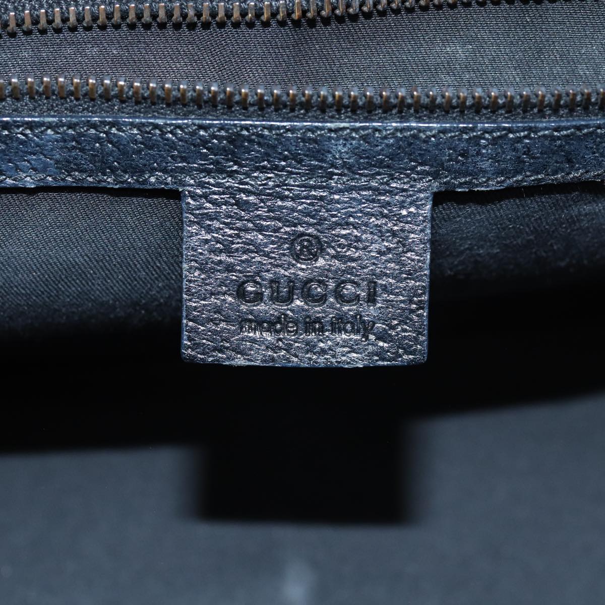 GUCCI GG Canvas Hand Bag Black 124286 Auth 76395