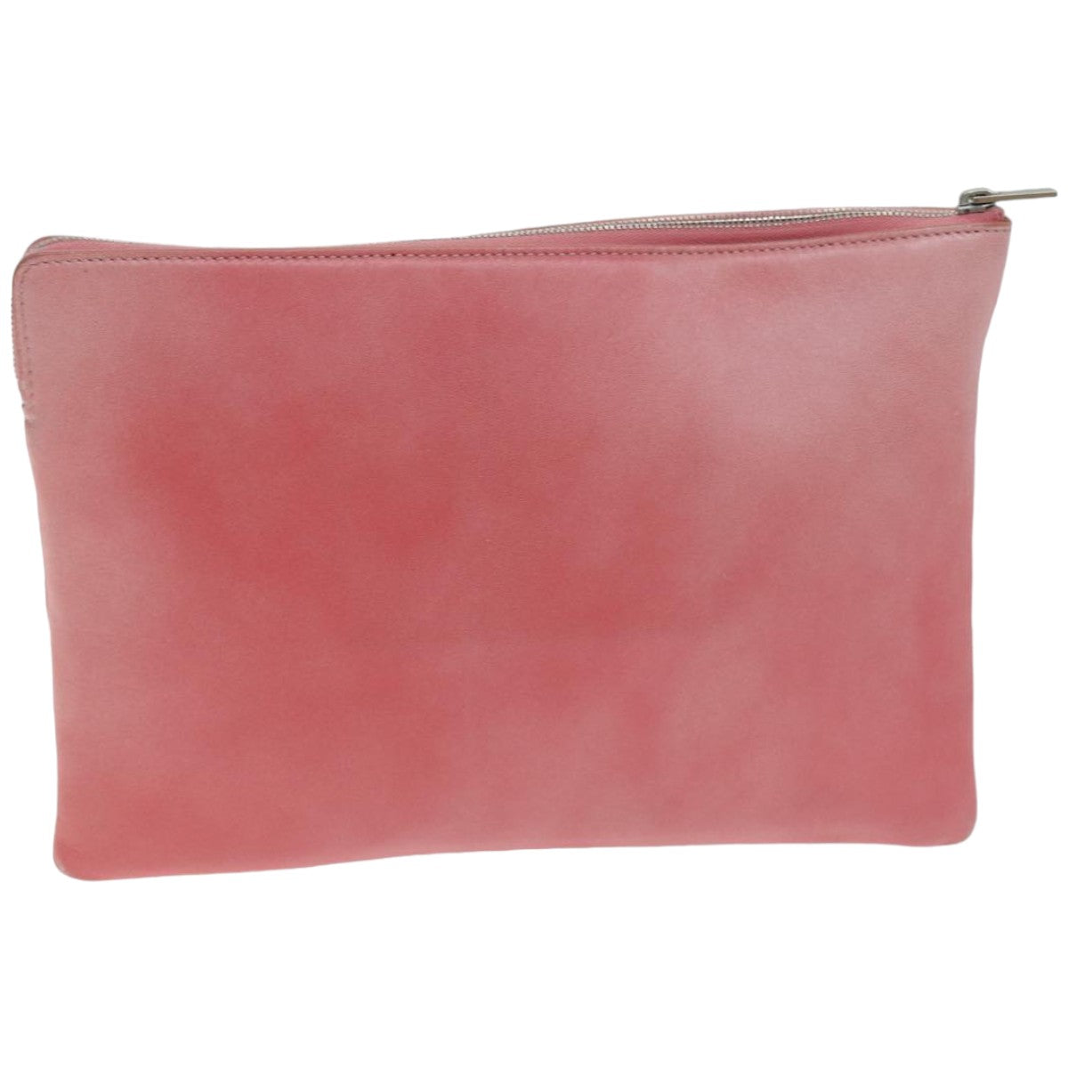 CELINE Clutch Bag Leather Pink Auth 76410 - 0