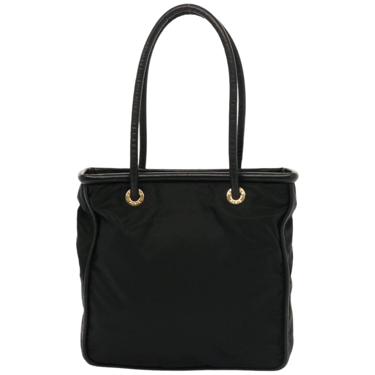 CELINE Shoulder Bag Nylon Black Auth 76411