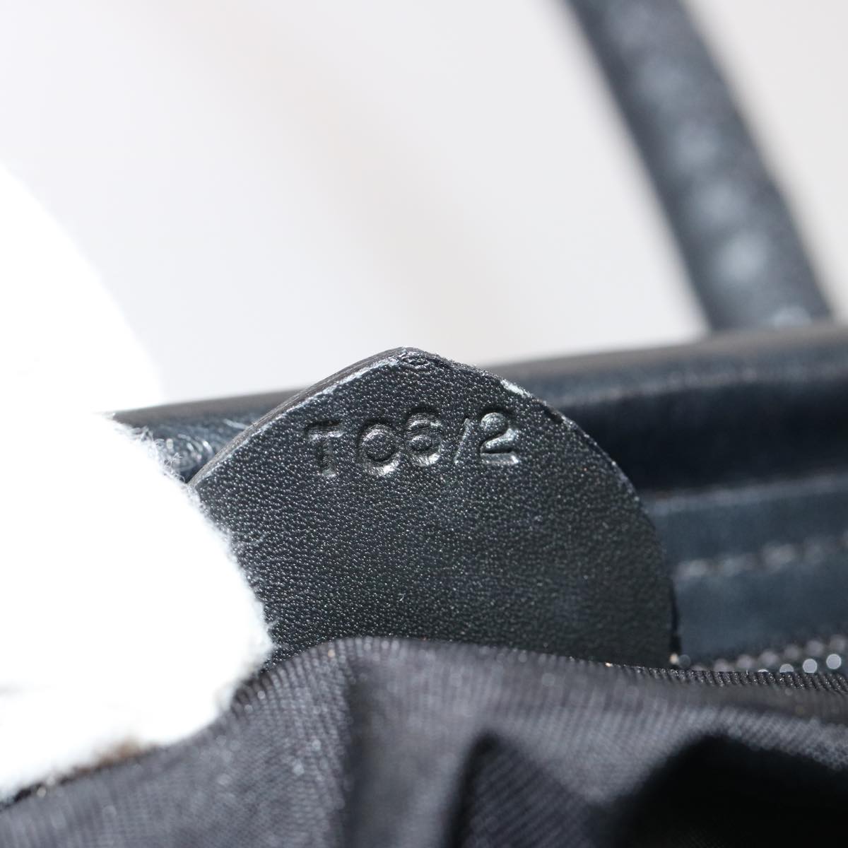 CELINE Shoulder Bag Nylon Black Auth 76411