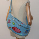 LOUIS VUITTON Taurillon Monogram Maxi Bum Bag bag Light Blue M21715 Auth 76433A-25
