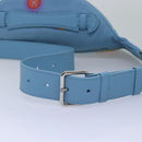 LOUIS VUITTON Taurillon Monogram Maxi Bum Bag bag Light Blue M21715 Auth 76433A-7