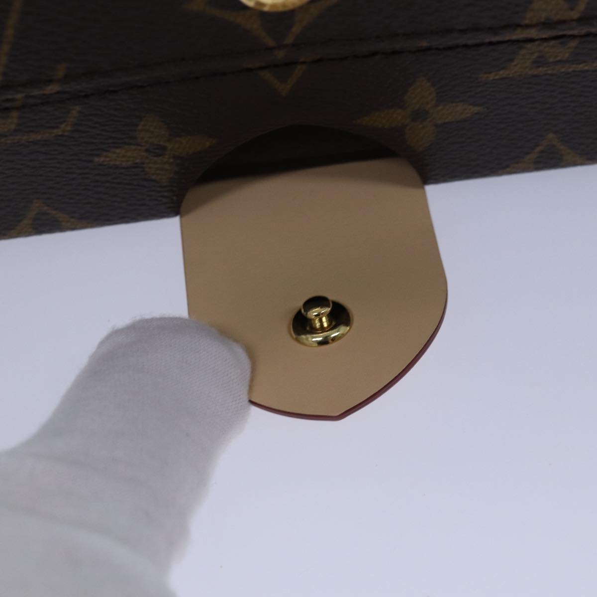 LOUIS VUITTON Monogram Record Case Pizza Box GI0634 LV Auth 76434SA