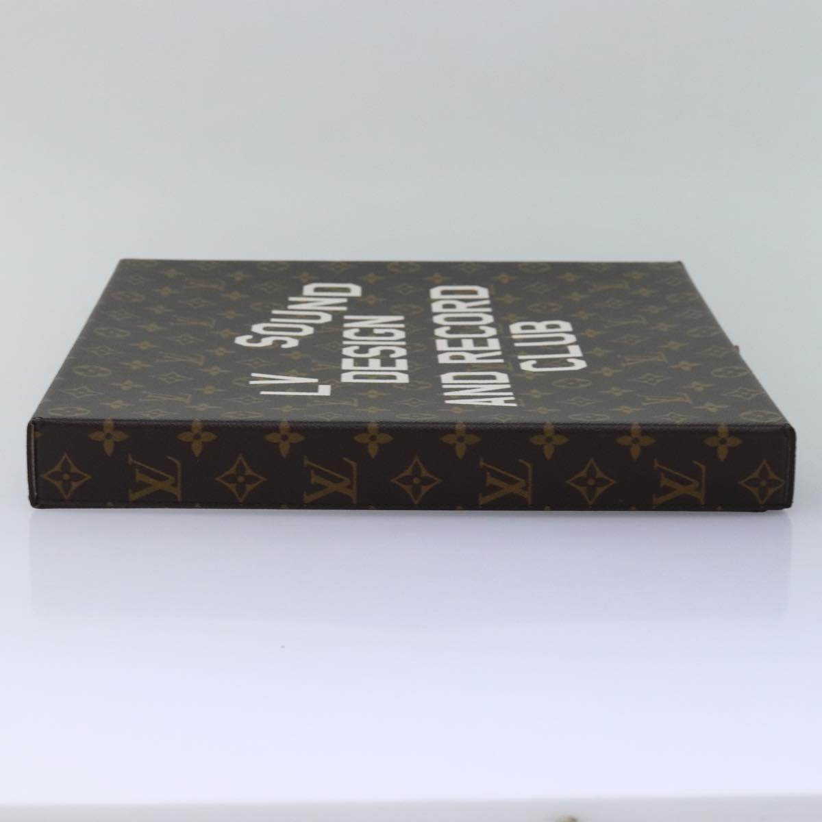 LOUIS VUITTON Monogram Record Case Pizza Box GI0634 LV Auth 76434SA