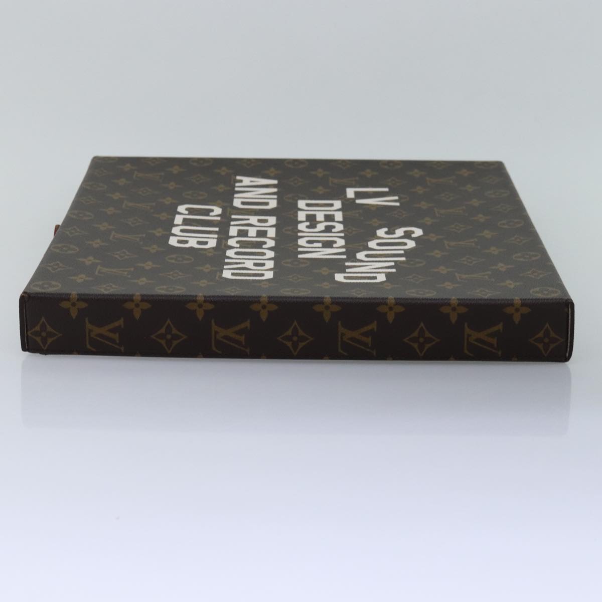 LOUIS VUITTON Monogram Record Case Pizza Box GI0634 LV Auth 76434SA